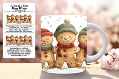 Holiday Gingerbread Man Mug 11oz/15oz Sublimation Design Product Image 1