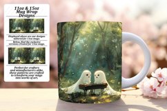 Adorable Ghosts Mug Wrap for Halloween 11oz 15oz Product Image 1