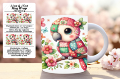 Enchanting 11oz Mug Wrap Png Design , Animals Product Image 1
