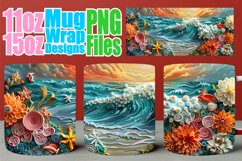 Beachfront Breeze 3D Mug Wrap - Summer Retreat Product Image 1