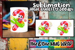 Cozy thoughts 11oz 15oz sublimation wrap, Cute Christmas Product Image 1