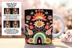 Prism Noir Elegance: Rainbow Sublimation Mug Designs Product Image 1