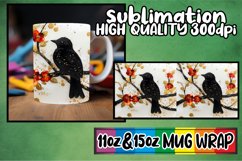 Cozy smiles 11oz 15oz sublimation wrap, 3D Bird Product Image 1
