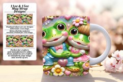 Serene 15oz Mug Wrap Png Template , Sweet Animals Product Image 1