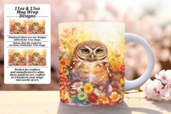 Vibrant Birdy Owl Mug Sublimation Product Image 1