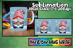 Playful mornings 11oz 15oz sublimation wrap, Gnomes Product Image 1
