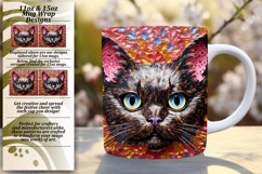 Blooming Cat Beauty: Amazing Mug Wrap Creations Product Image 1