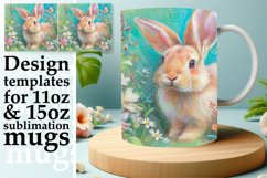 Whimsical Easter Bunny Sublimation: Easter Joy Product Image 1