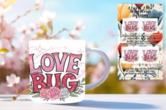 Elegant 15oz Mug Wrap Png Template , Valentines Product Image 1