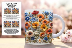 Delicate Spring Flower Pattern Mug Design - Sublimation Product Image 1