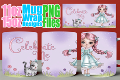 Cheerful memories 11oz 15oz sublimation wrap, Birthday Girl Product Image 1