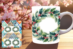Bright 11oz Mug Wrap Png Artwork , Christmas Product Image 1