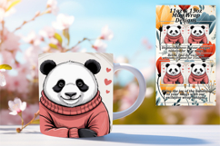 Creative 11oz Mug Wrap Png Artwork , Valenines Animals Product Image 1