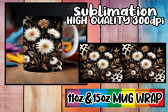 Serene moments 11oz 15oz sublimation wrap, Leopard Prints Product Image 1