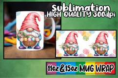 Sweet memories 11oz 15oz sublimation wrap, Easter Gnomes Product Image 1