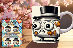 Vivid 15oz Mug Wrap Png Template , Monster Product Image 1