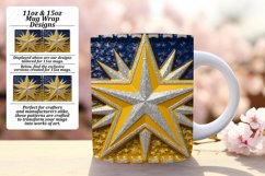 RADIANT 15oz Mug Wrap PNG Design , 3D Xmas Product Image 1