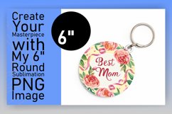 Sublimation Circle Keychain - Mom's Day Edition Product Image 1