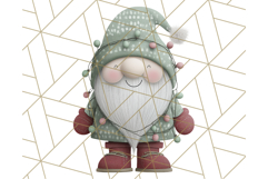 Cozy Winter Gnome Clipart PNG, Christmas Gnome Clip Art Product Image 5