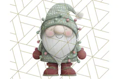Cozy Winter Gnome Clipart PNG, Christmas Gnome Clip Art Product Image 5