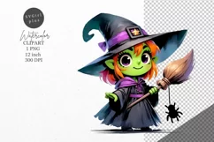 Halloween clipart, Witch clipart, Autumn clipart Product Image 1
