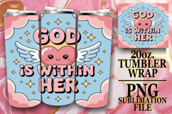 CHEERFUL PRESENT 20oz TUMBLER WRAP, Christian Product Image 1