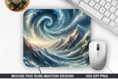 Mouse Pad Sublimation, Christmas Mouse Pad PNG Design Product Image 1