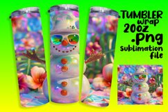 Tropic Frost: 20oz Tropical Tumbler Wraps Product Image 1