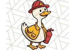 Goose Occupation Clipart PNG, Cute Job-Themed Graphics Product Image 5