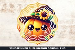 Pumpkin Wind Spinner Sublimation Design Product Image 1