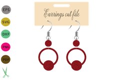 Earrings SVG,earrings template earrings cut file, earrings Product Image 1