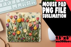 Radiant Bloom Sublimation Mouse Pad Design PNG Product Image 1