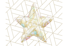 Cute Puffy Star Clipart PNG, 3D Glossy Pastel Stars Clip Art Product Image 5