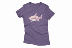 Cute Great White Shark Ocean Predator PNG Summer Sea Animal Product Image 4
