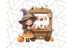 Creepy Carnival Halloween Clipart PNG with Hayride Art Product Image 5