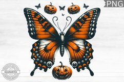Halloween Butterfly Clipart - Halloween Sublimation PNG Product Image 1