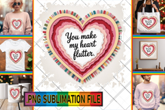 Elegant TSHIRT PNG Art, Heart Quote Product Image 1