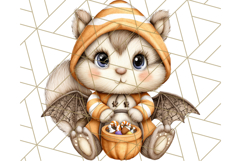 Halloween Fairy Animal Clipart PNG, Cute Spooky Creatures Product Image 5