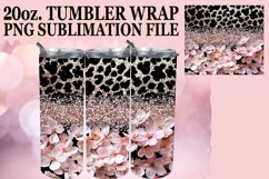 Glitzy Leopard Pattern Tumbler Graphic: Sublimation - 20oz Product Image 1