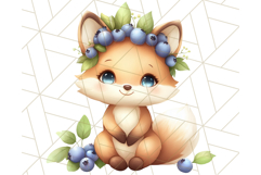Whimsical Woodland Animals and Nature PNG, Forest Animals Product Image 5