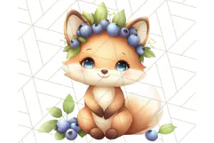 Whimsical Woodland Animals and Nature PNG, Forest Animals Product Image 5