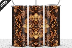3D Flowers Tumbler Wrap | Sublimation Design | Tumble PNG Product Image 2