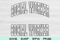 Social Worker Svg Dxf, Social Worker Png, Mental Health Svg Product Image 1