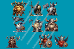 Viking Gnome Warrior Clipart PNG Bundle Fantasy Gnomes Product Image 5
