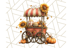 Autumn Circus Clipart Carnival Tent Fall PNG, Vintage Circus Product Image 5