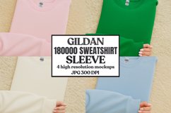 Gildan 18000 Sleeve Sweatshirt Mockup Product Image 1