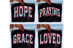 Christian Mom PNG Bundle Praying Mama, Loved, Hope, Grace Product Image 7