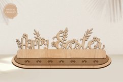 Happy Easter Scene Stand Laser Cut | Glowrforge | SVG Product Image 1