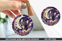 Halloween Keychain Sublimation - Halloween Keychain PNG Product Image 1
