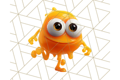 Slime Monster Clipart, Colorful Goo Graphics Png Product Image 5
